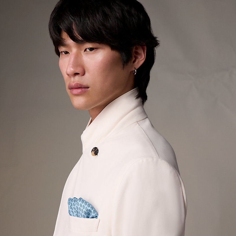 小物 HERM`ES Jetez l'Ancre tie - Blue | Hermès Mainland China